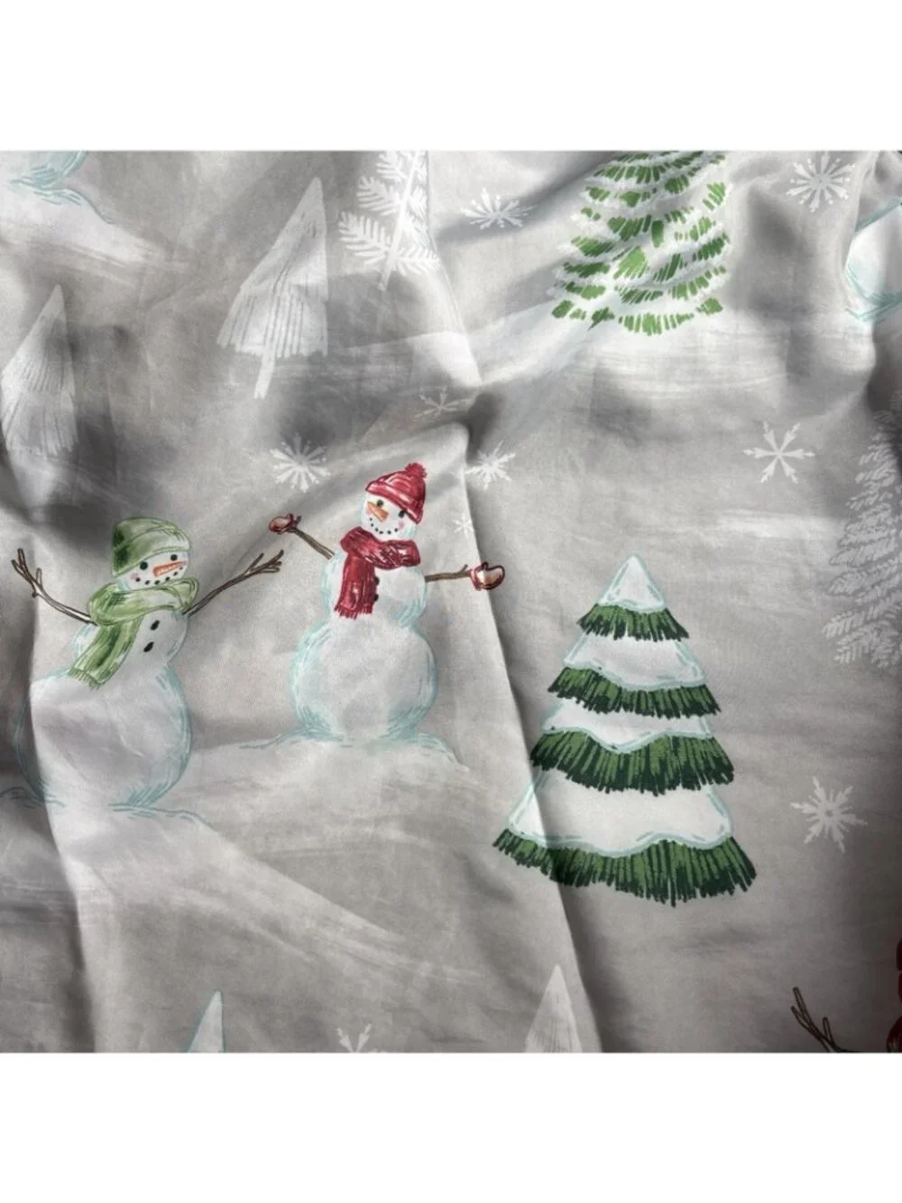 ST. NICHOLAS SQUARE SNOWMEN SHOWER CURTAIN - 70